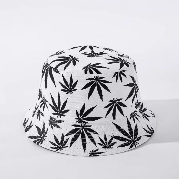 印花枫叶渔夫帽 - 图片 2